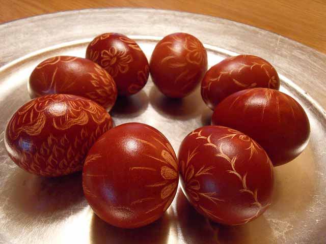 Ostereier im Nest
